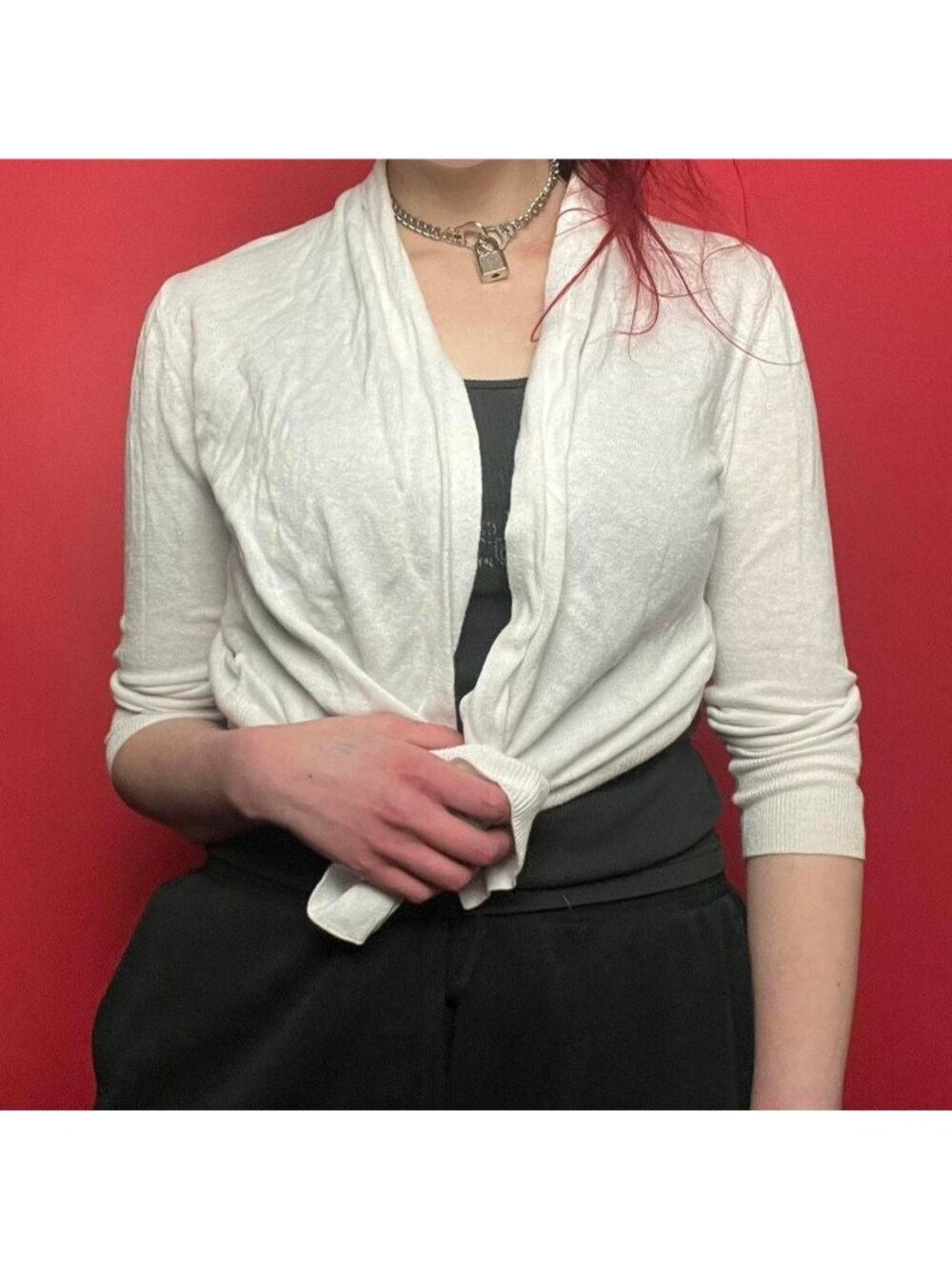 Old navy / white long sleeve cardigan 🤍🤍